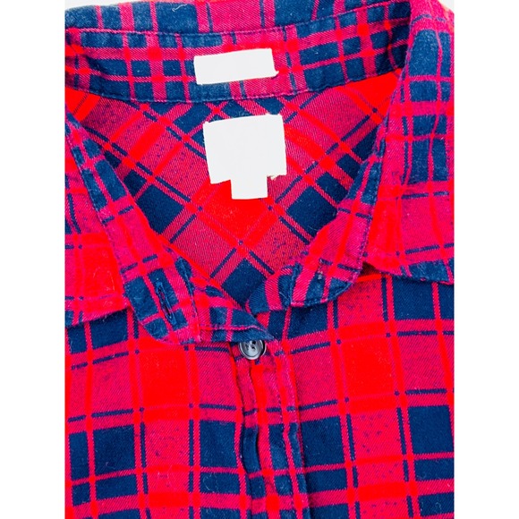 J.Crew Womens Boyfit Plaid Flannel Shirt Size M Americana Cabincore Lumberjack - Picture 5 of 12